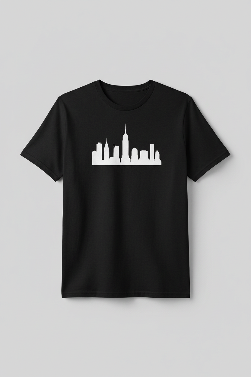 New York City skyline silhouette tee
