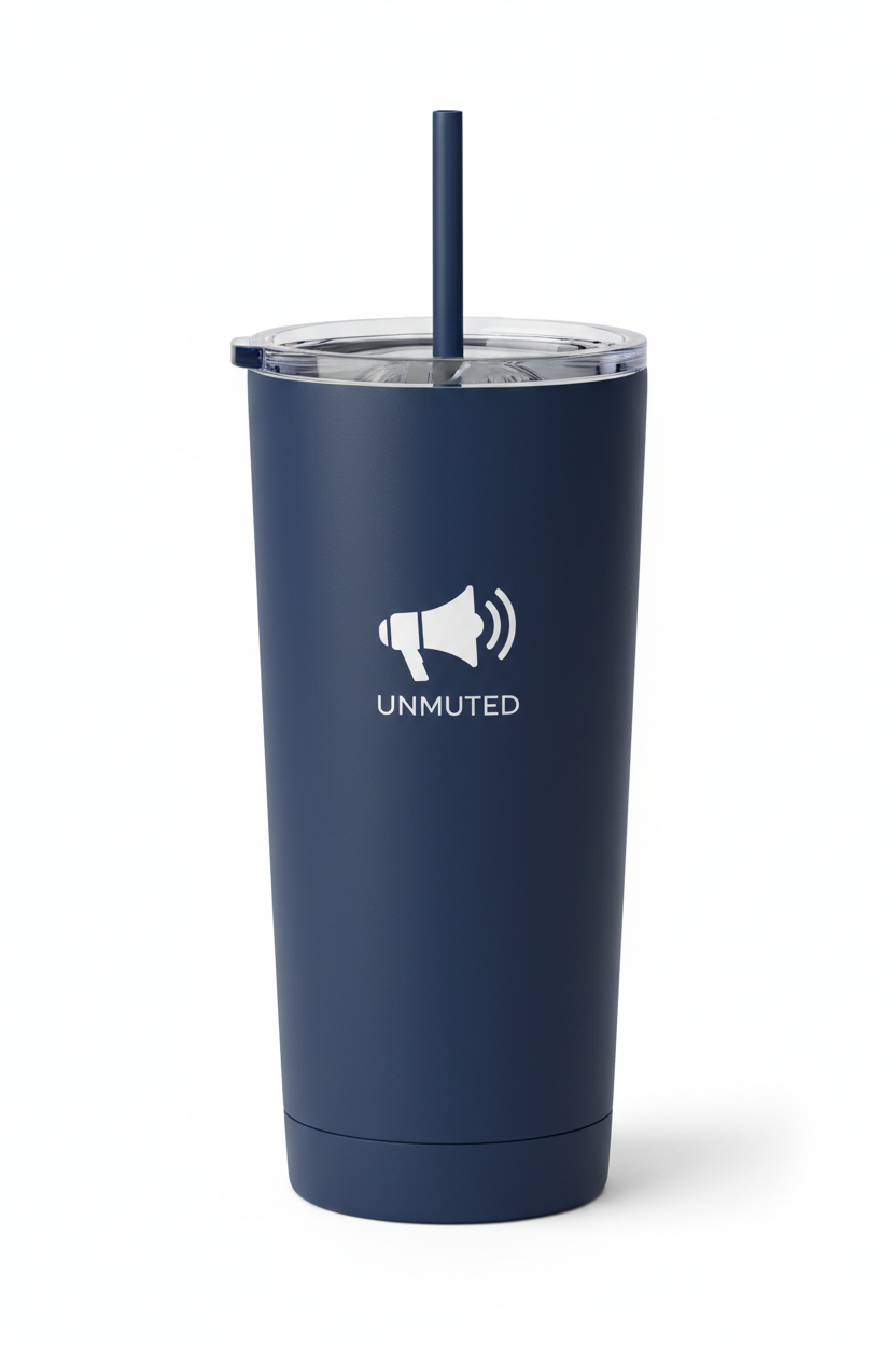 Unmuted Tumbler - Navy Blue