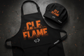 CLE Flame BBQ Apron and Chef Hat Set by Unmuted Apparel