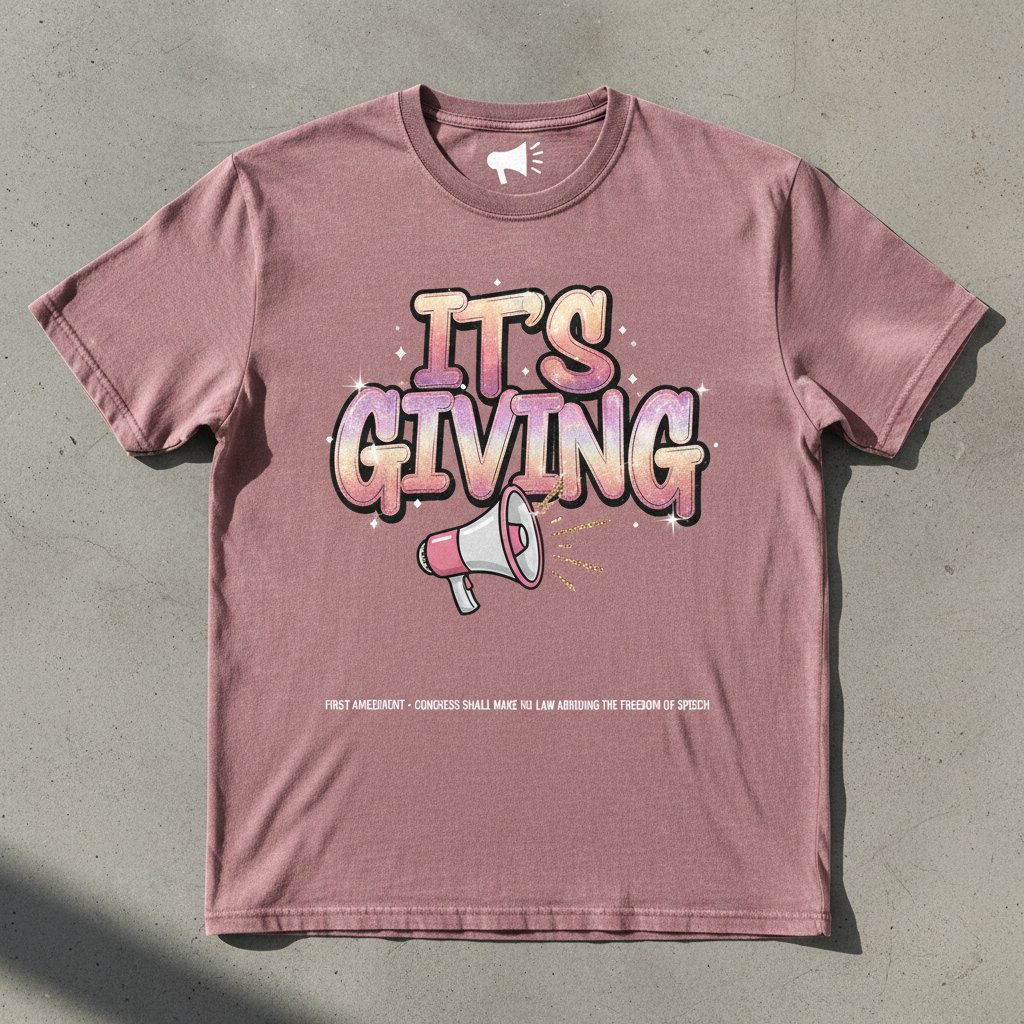 Teen Girls Tee - IT'S GIVING Dusty Rose