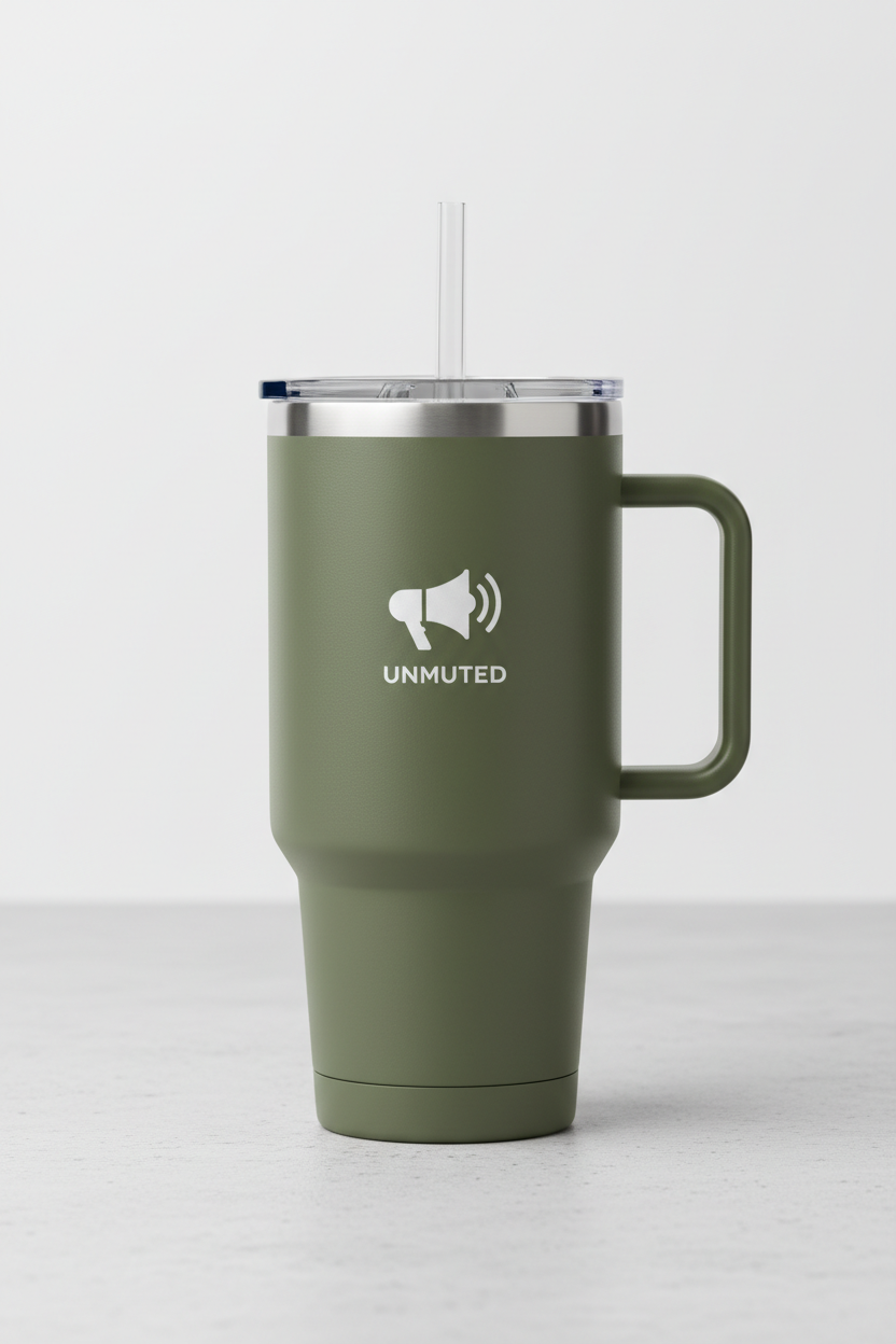 Unmuted Tumbler - Olive Green