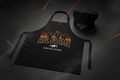 ATL Flame BBQ Apron and Chef Hat Set by Unmuted Apparel
