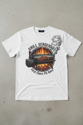 Grill Sergeant First Class Pit Boss Upgraded Commercial Grill White Tee