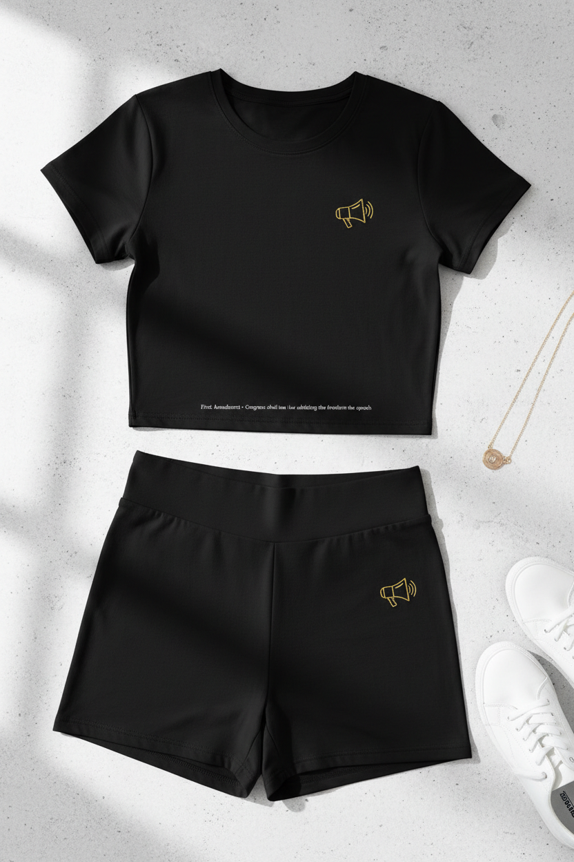 Unmuted Women's 2-Piece Set - Black