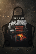 I Want All The Smoke Black BBQ Apron